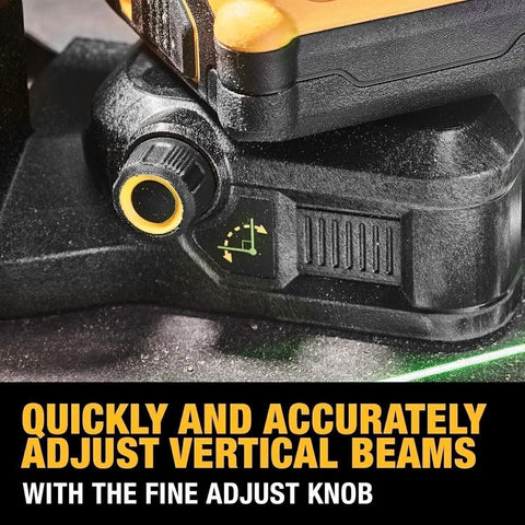 DEWALT DCLE34030G 20V MAX XR 3 X 360 Cross-Line Green Laser Level 2.0 Ah Kit