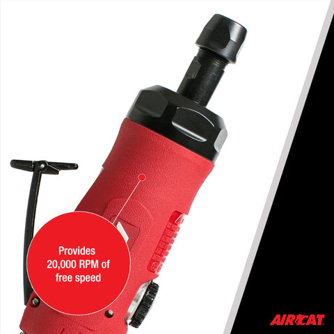 AIRCAT 6290 .75 HP Reversible Straight Die Grinder, 20,000 RPM