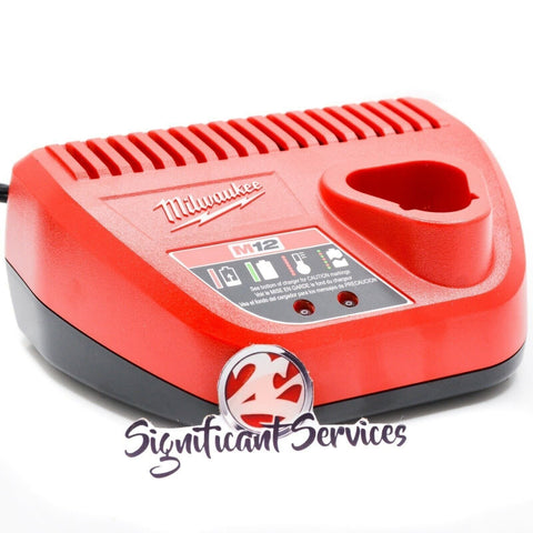 Milwaukee 48-59-1812 12V/18V Battery Charger and (2) 48-11-1820 18V 2.0Ah Batteries Combo Kit