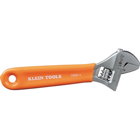 Klein Tools O5064 Adjustable Wrench Extra Capacity SAE Metric 4" Alloy Steel