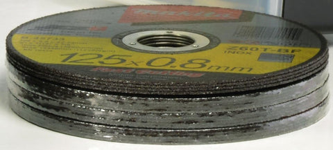 Makita B-46143-25 5" x .032" x 7/8" Ultra Thin Cut-Off Wheel Stainless Steel
