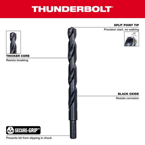 Milwaukee 48-89-2801 21-Piece Thunderbolt Black Oxide Drill Bit Set
