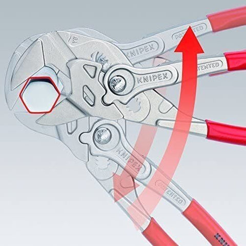 Knipex 8603250 10" Long 2" Capacity Pliers Wrench Chrome German Steel