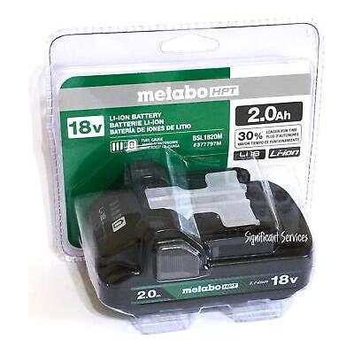 Metabo HPT 377797M 18V 2 Ah Li-Ion Compact Battery Fuel Indicator BSL1820M