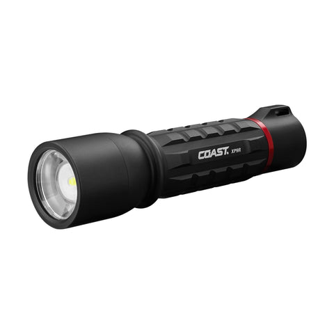 Coast XP9R 1000 Lumen USB-C Rechargeable LED Flashlight Dual Power Pure Beam