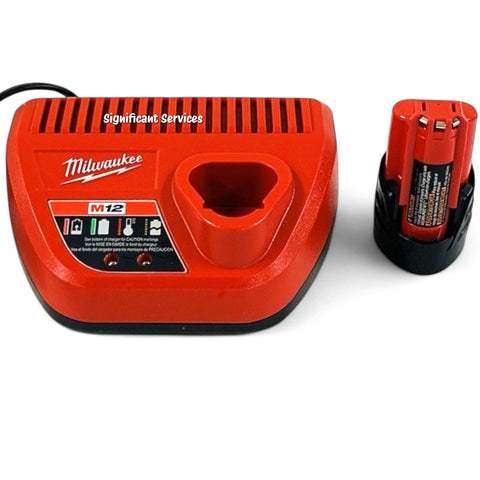 Milwaukee M12 12V Li-Ion Battery Charger Kit 48-11-2420 48-59-2401