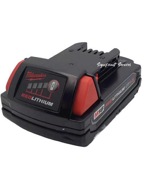 Milwaukee 48-11-1815 M18 1.5Ah Compact Li-Ion Battery w/ Fuel Gauge 18V
