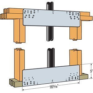 Simpson Strong-Tie PSPN516Z 5 x 16-5/16-Inch Protecting Shield Plate ZMAX 20pk