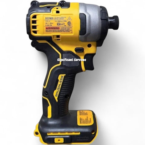 DEWALT DCF809B ATOMIC 20V MAX Cordless Brushless Li-Ion 1/4 in. Impact Driver