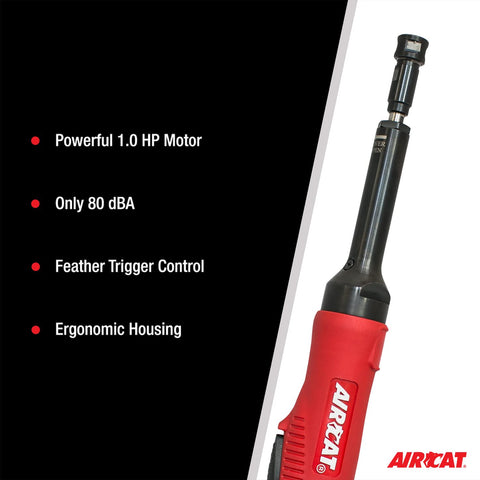 AIRCAT 6270 1.0 HP Composite Extended Straight Die Grinder 20,000 RPM