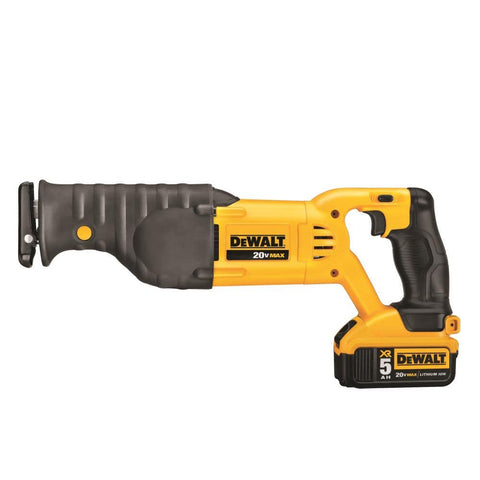 DeWALT DCS380 20V MAX Li-Ion 5.0 Ah Reciprocating Saw Sawzall Kit