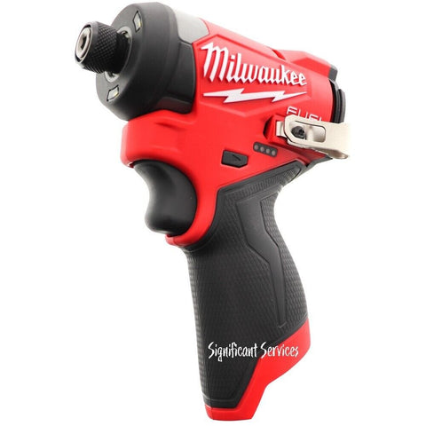 New Milwaukee 3453-20 M12 Fuel 1/4" Cordless Li-Ion Battery Hex Impact Driver