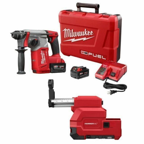 Milwaukee 2712-22DE M18 Fuel 1" SDS Plus Rotary Hammer with DE Kit