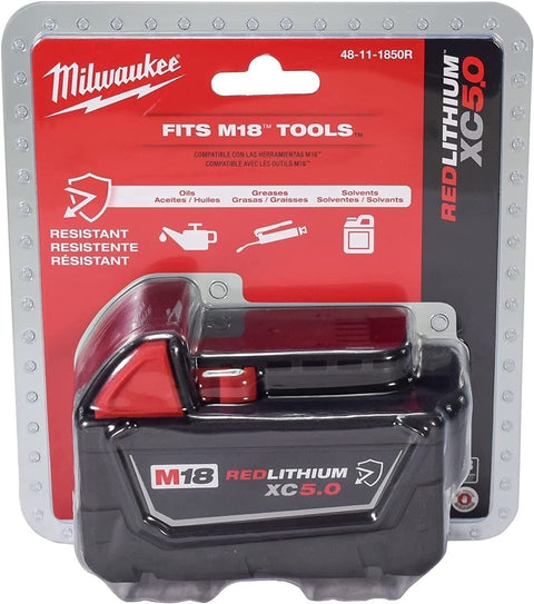 Milwaukee 48-11-1850R M18 18V 5Ah XC Extended Capacity Resistant Battery 2...