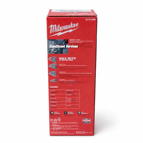 Milwaukee 48-22-3695 5-Pc Pliers Set TORQUE LOCK Locking Pliers Kit