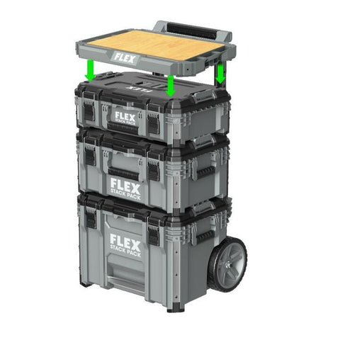FLEX FS1401 STACK PACK Worktop Mobile Work Surface 3/4in Plywood Top