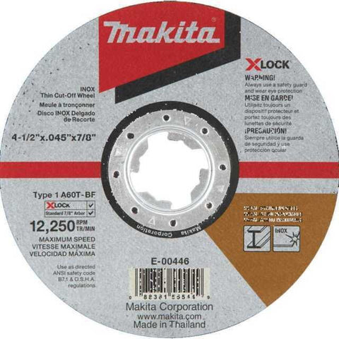 Makita E-00446 X-Lock 4-1/2" x .045" x 7/8" Type 1 General Purpose 60 Grit Th...