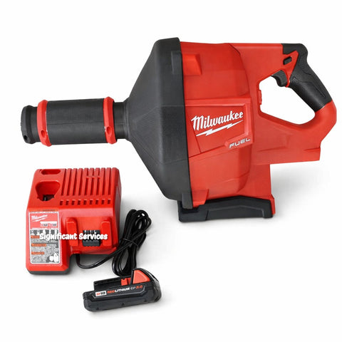 Milwaukee 2772A-21 18-Volt Cordless Fuel Drain Snake with Cable Drive Kit