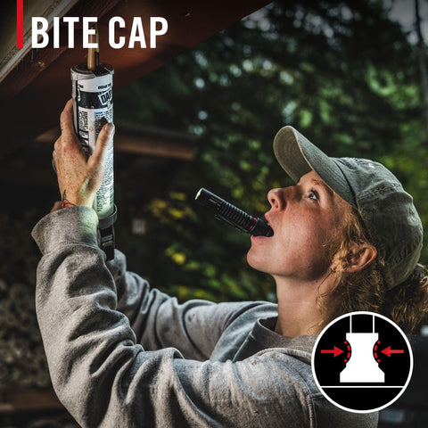 Coast XT20R 520 Lumen Rechargeable LED Pocket Flashlight, 4 Light Modes with 2-Way Clip and Bite Caps Included