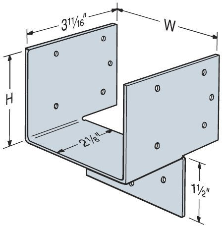 20 Pack Simpson Strong Tie HH6 6X Header Hanger