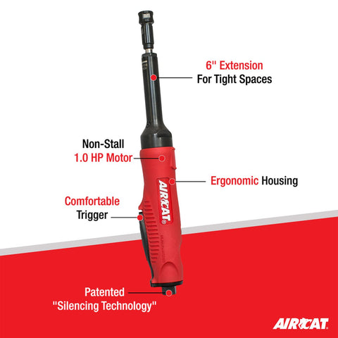 AIRCAT 6270 1.0 HP Composite Extended Straight Die Grinder 20,000 RPM