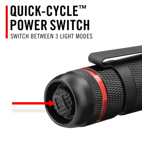Coast 20569 PX1 Flashlight 565 Lumens Pure Beam Focusing 3 AAA with Clip