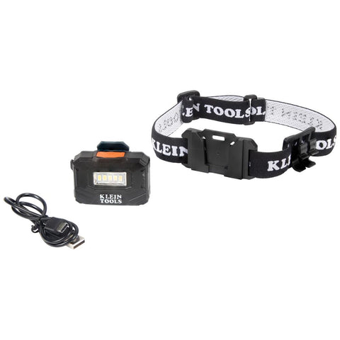 Klein Tools 56049 Rechargeable LED Headlamp 260 Lumens Adjustable Strap