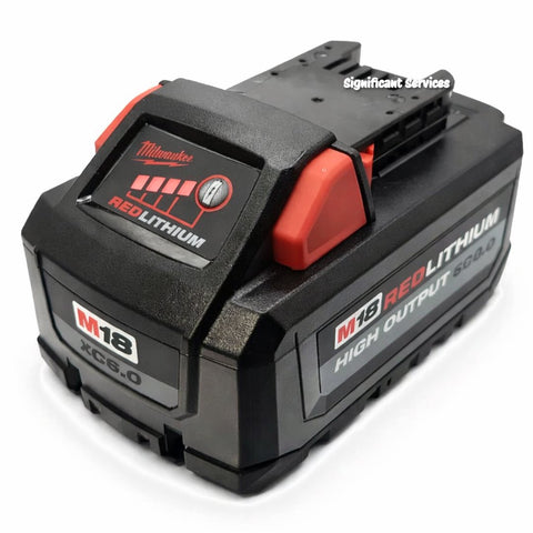 MilwaukeeTool 48-11-1862 M18 Lithium-Ion High Output 6.0Ah Battery Pack (2-Pack)