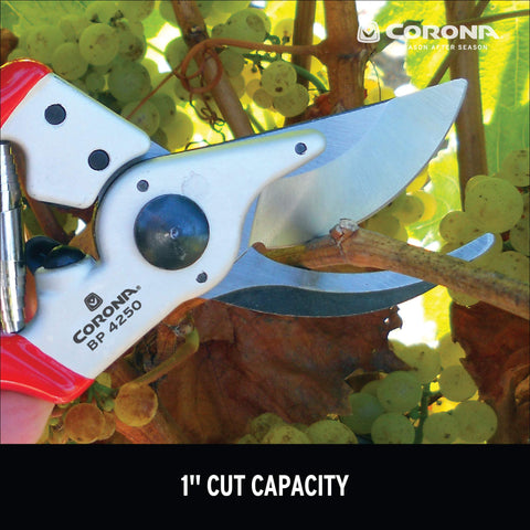 Corona BP 4250 Bypass Pruner 1" Cut Forged Steel Aluminum Handle