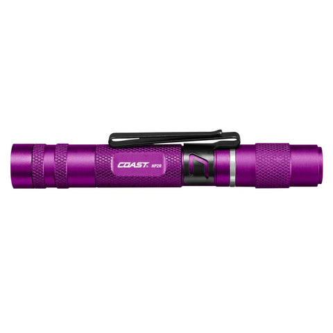 Coast COS31356 HP2R 280 Lumen Rechargeable Penlight with Twist Focus - Purple