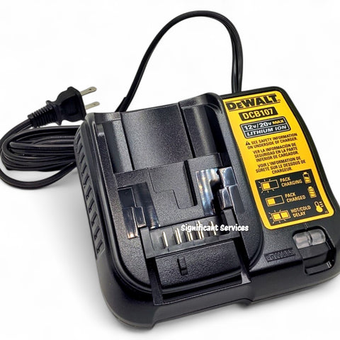 DEWALT DCB107 Lithium-Ion Battery Charger 12V/20V Max Cordless Compact Genuine