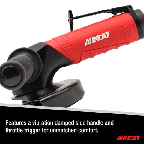 AIRCAT 6380 5" Heavy Duty Pneumatic Angle Grinder 2.3 HP 12,000 RPM Power Tool