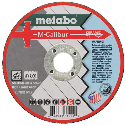 Metabo - Application: Steel/Stainless Steel - 6" x .045 x 7/8 - CA46U M-Calibur T1 (US616284000), Type 1 M-Calibur Slicer Cutting Wheels