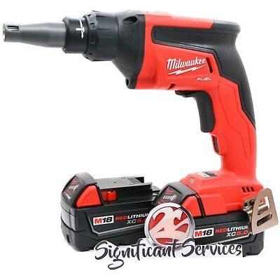 Milwaukee 2866-20 M18 Drywall FUEL Cordless Brushless Screw Gun 5.0Ah Batteries
