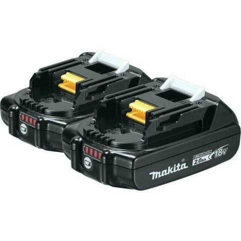 Makita DC18RD 18V Li-Ion Dual Port Fast Rapid Optimum Charger 2.0 Ah Batteries