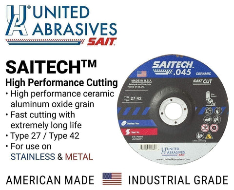United Abrasives-SAIT 22088 Saitech High Performance Cut-Off Wheels 50pk