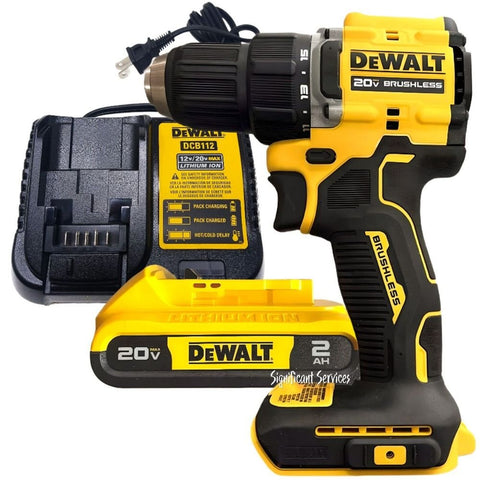 New DeWALT DCD794B 20V MAX ATOMIC Brushless 1/2 Drill Driver 2.0 Ah Battery Kit