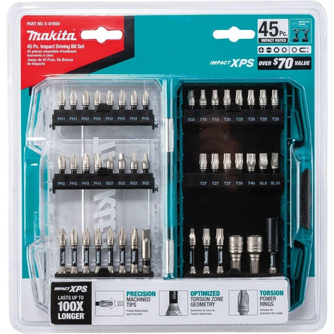 Makita E-01650 Impact XPS™ 45 Pc. Impact Bit Set