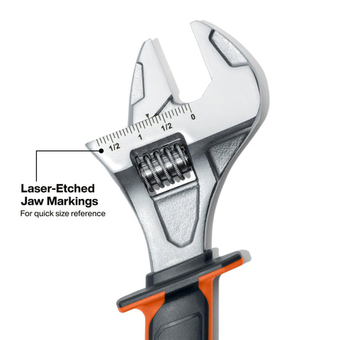 KLEIN TOOLS 47130INS 12-Inch Insulated Adjustable Wrench