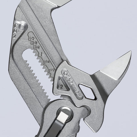 KNIPEX Tools 8603250 Adjustable Pliers Wrench Smooth Jaws Chrome Finish 10" in.
