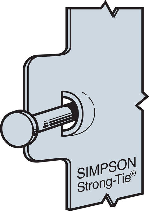 Simpson Strong-Tie LRU26Z ZMAX Galvanized Rafter U Joist Hanger for 2x6 25 pk
