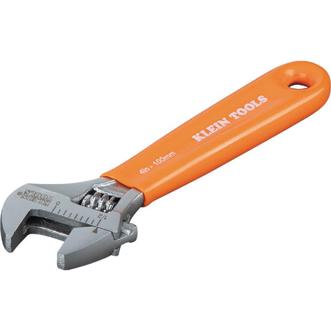 Klein Tools O5064 Adjustable Wrench Extra Capacity SAE Metric 4" Alloy Steel