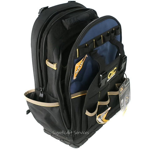 CLC Work Gear PB1133 38 Pocket Molded Base Heavy Duty Tool Backpack