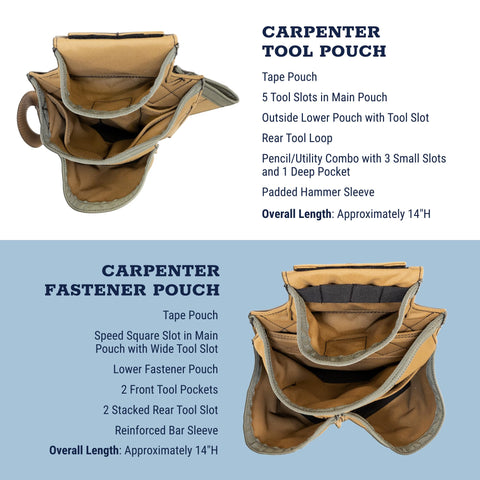 Badger Occidental Leather 461020 XL Sawdust Sage Carpenter Set