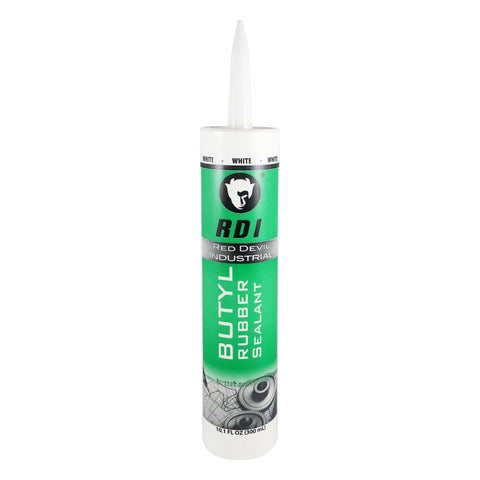 Red Devil 06970I RD Pro Butyl Rubber Sealant, 10.1 Fl oz (300 ml) 1-Pack, White