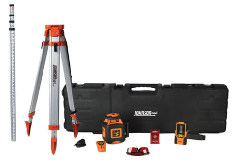 Johnson Level & Tool 40-6541 High Accuracy Dual Slope Rotary Laser System