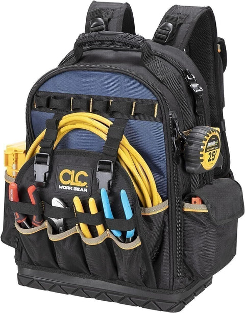 CLC Work Gear PB1133 38 Pocket Molded Base Heavy Duty Tool Backpack