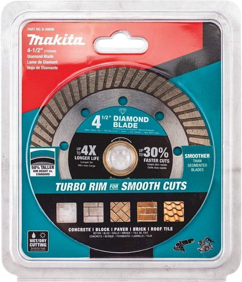 Makita B-69696 4-1/2" Diamond Blade, Turbo, General Purpose