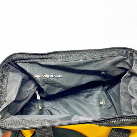 New Dewalt Heavy Duty Ballistic Nylon Tool Bag 15” w Runners & 3 outside Pockets