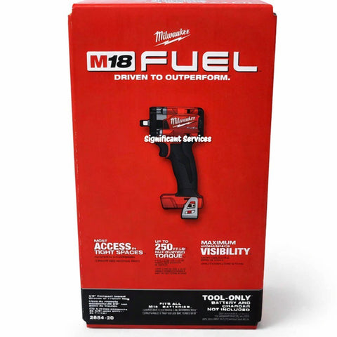 Milwaukee 2854-20 M18 FUEL 3/8" Compact Impact Wrench Friction Ring Tool Only